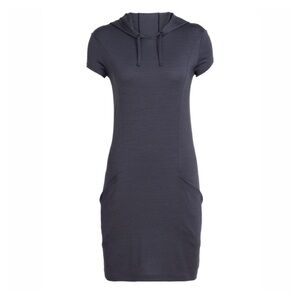 ICEBREAKER • Cool-Lite™ Yanni Hooded Dress in Panther